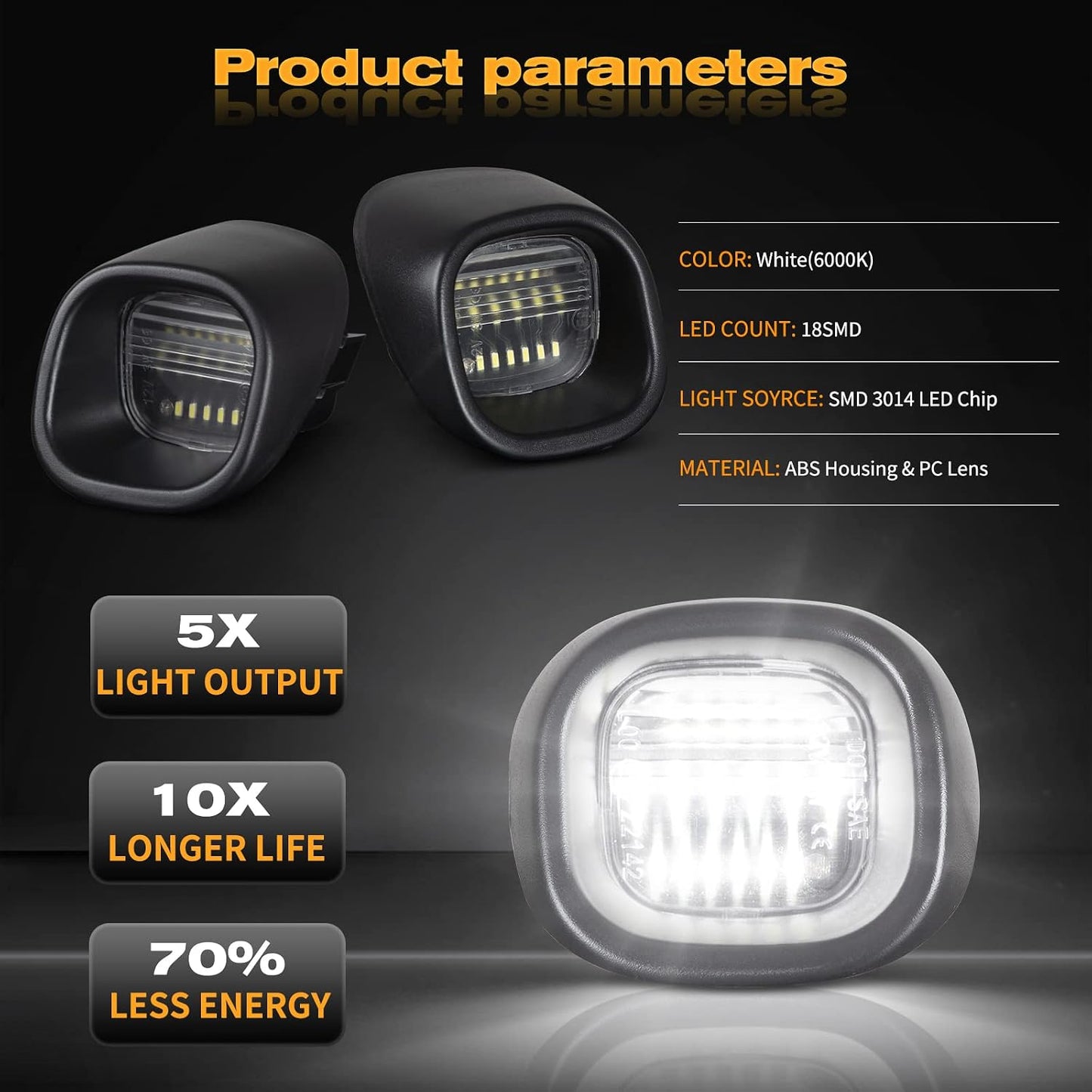 Lámpara LED placa matrícula comp Chevy Blazer S10 98-05