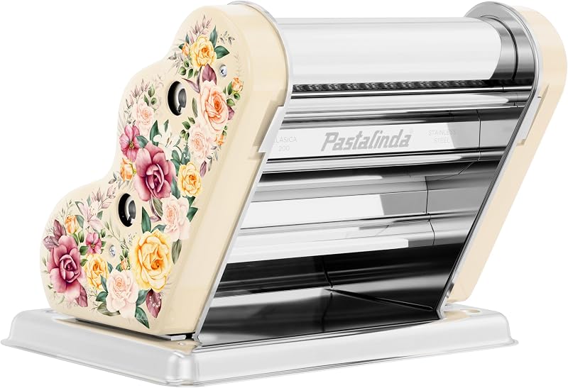 Máquina pasta acero inox 7.9pulg 9 posiciones grosor
