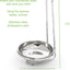 Soporte vertical cucharas acero inox 4.75x7.5pulg