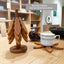 Salvamanteles madera forma árbol plegable set 4