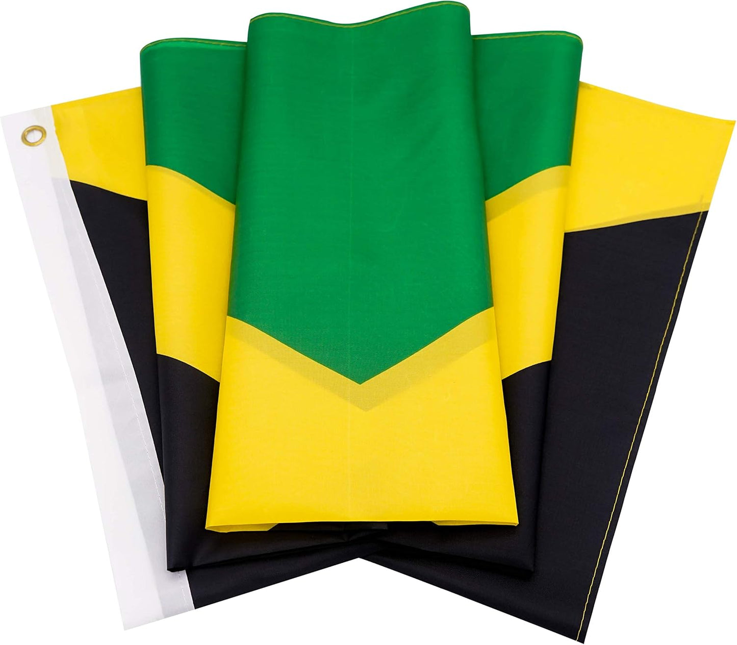 2 Banderas Jamaica 3x5ft Poliéster Ojales Latón