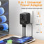 Adaptador enchufe universal 45W con carga rápida 5 puertos