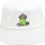 Sombrero cubo bordado rana con hongo unisex