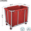Carrito lavandería acero inox 260lb para hotel