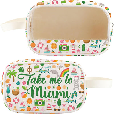 Bolsa cosméticos Miami souvenir con cremallera