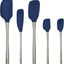Set 5 espátulas acero inox núcleo flexible cocina