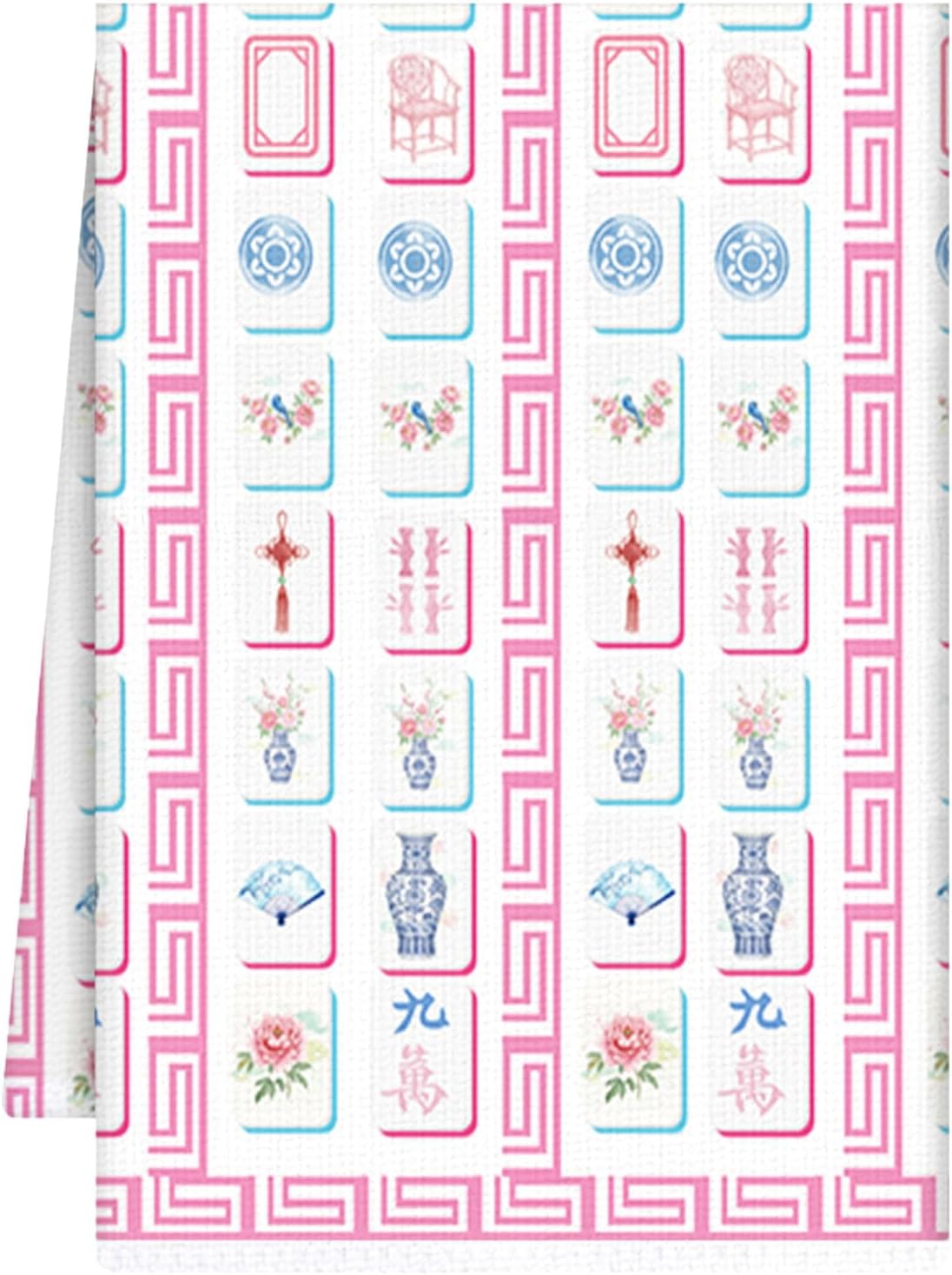 Toallas de cocina Mah Jong para mujeres y amantes de la cocina 16 x 24