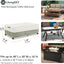 Funda mesa exterior 48x28" impermeable blanco y gris