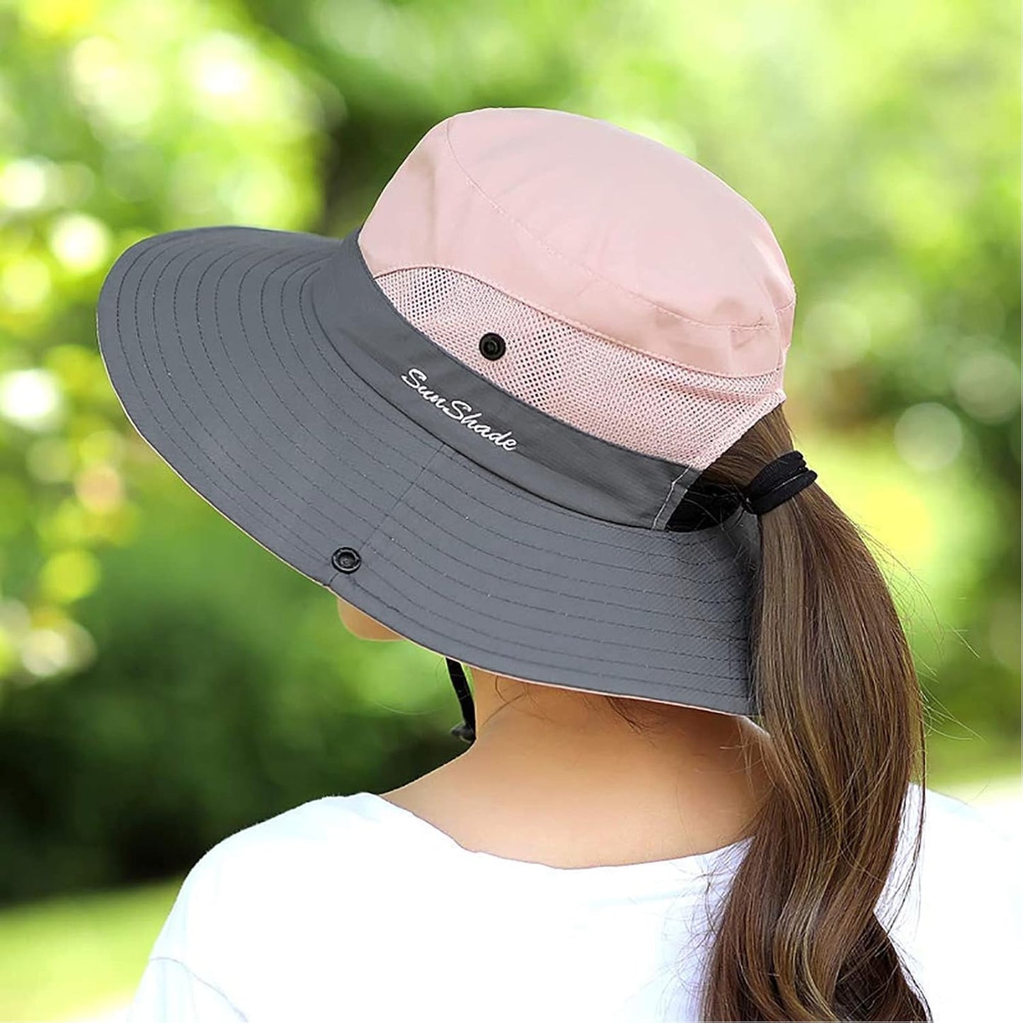 Sombrero safari mujer ala ancha UV plegable playa verano