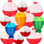 13 Linternas papel pesca forma pez decoración fiesta temática