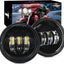 2 Luces Antiniebla LED 4.5" Motocicleta Negro