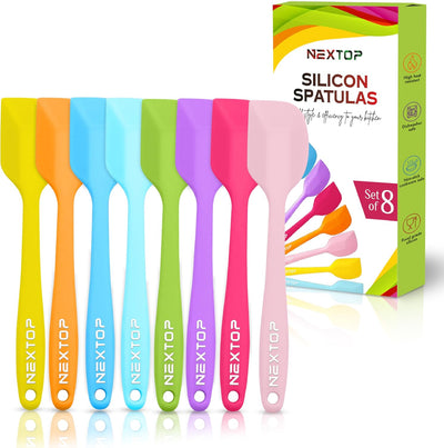 Set 8 Espátulas Silicona Antiadherentes 8.3pulg