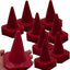Conos tráfico plástico rojo 4" set 40 para agilidad y deporte