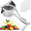 Exprimidor manual de aluminio para frutas cítricas
