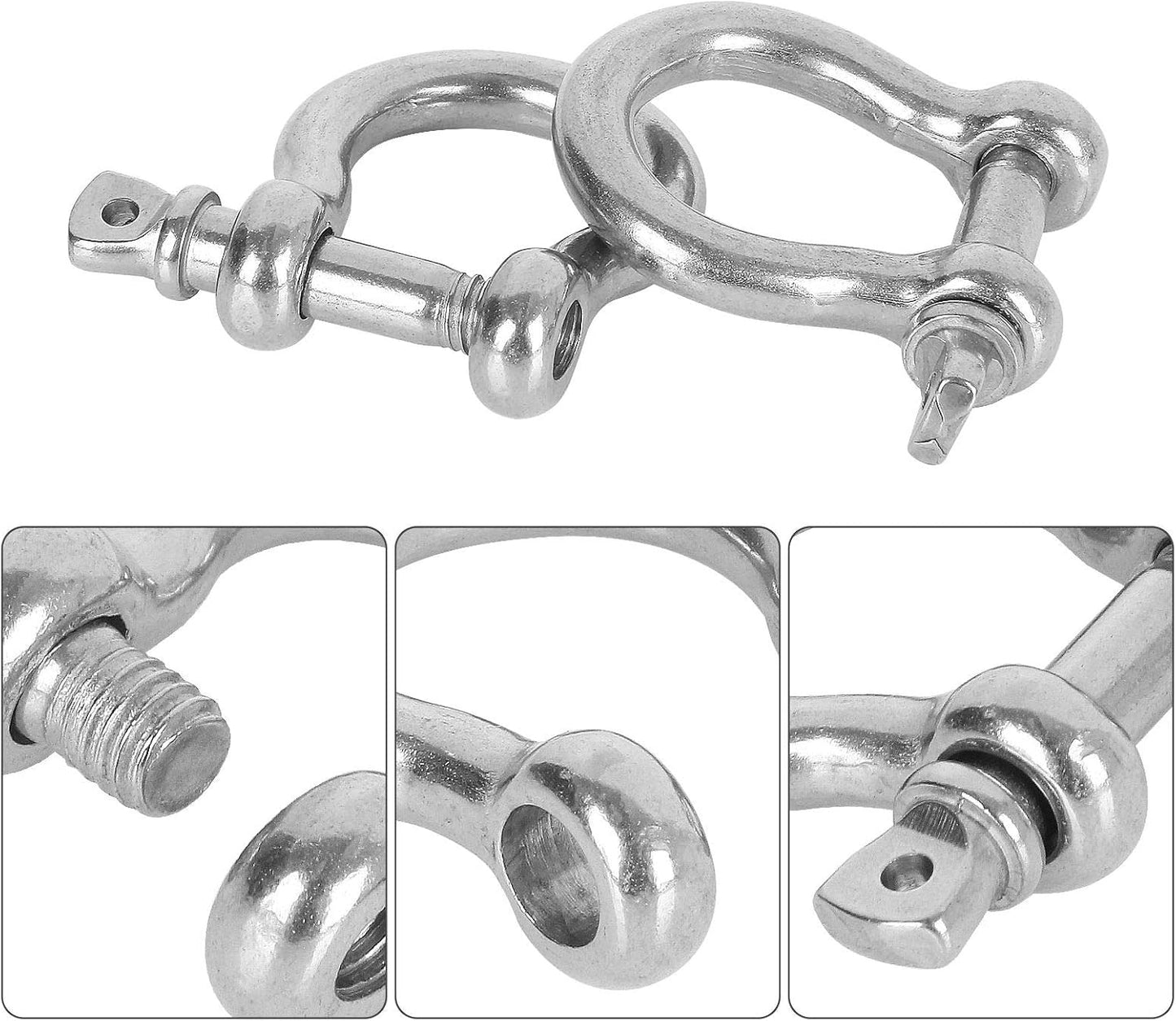 20 Grilletes Anclaje M6 Acero Inox 304 Resistentes