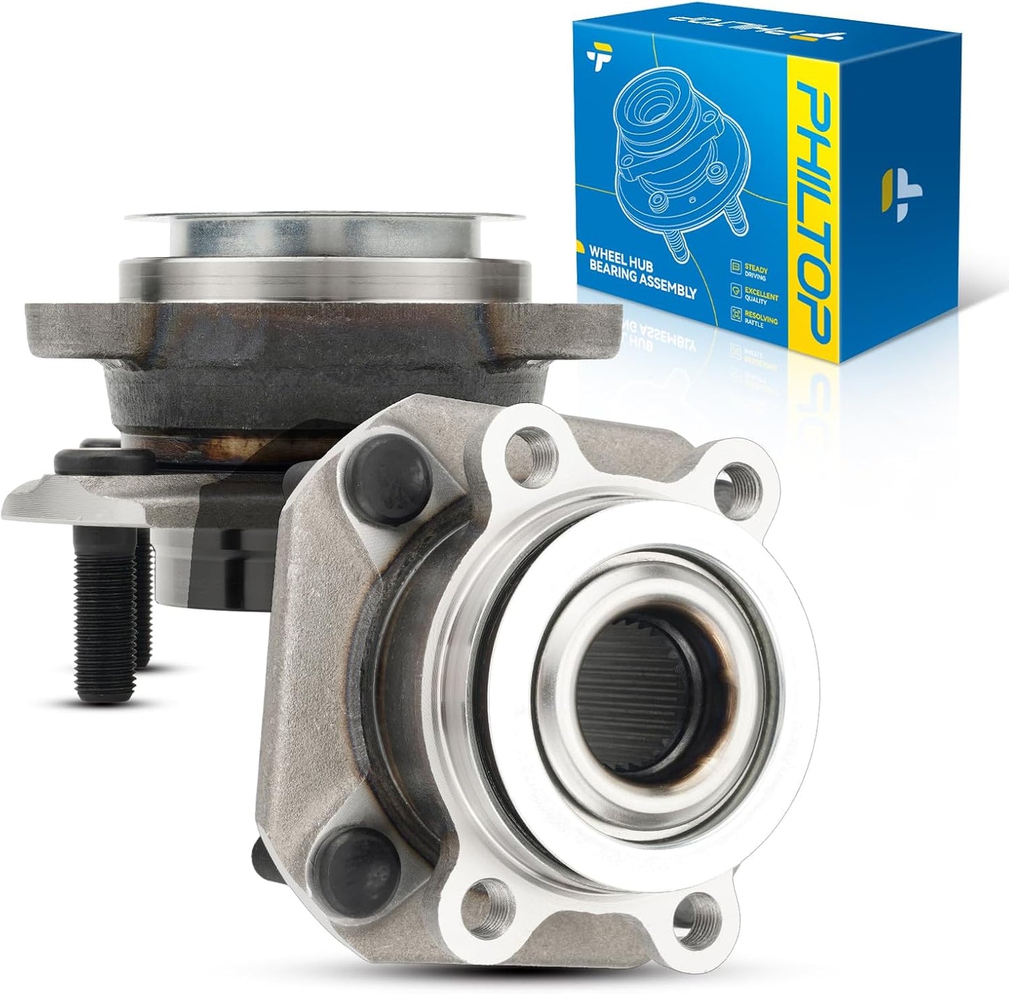 Conjunto cubo rueda delantera Sentra 07-12 4 lengüetas
