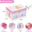 Caja joyería para niñas 6-8 años con melodía princesa rubia
