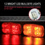 Luces LED remolque 6 rojas y 6 amarillas 12V universal