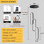 Lámpara araña LED regulable 59" sala comedor cocina negra