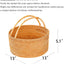 Cesta picnic tejida a mano ratán 13x13x5.1 rústico