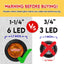 20 Luces LED Ámbar 3cm Universal Camiones
