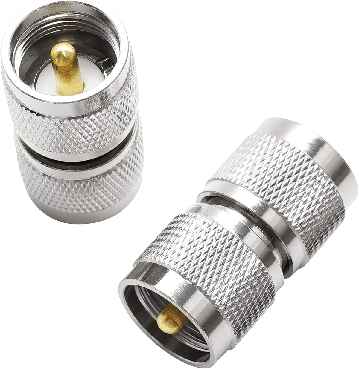 Conector UHF PL259 macho a macho 2 unids adaptador RF antena CB Ham