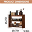 Organiz. estantería madera nogal 3 niveles para café