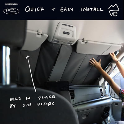 Funda aislante parabrisas Ford Transit 2015-actual Gris
