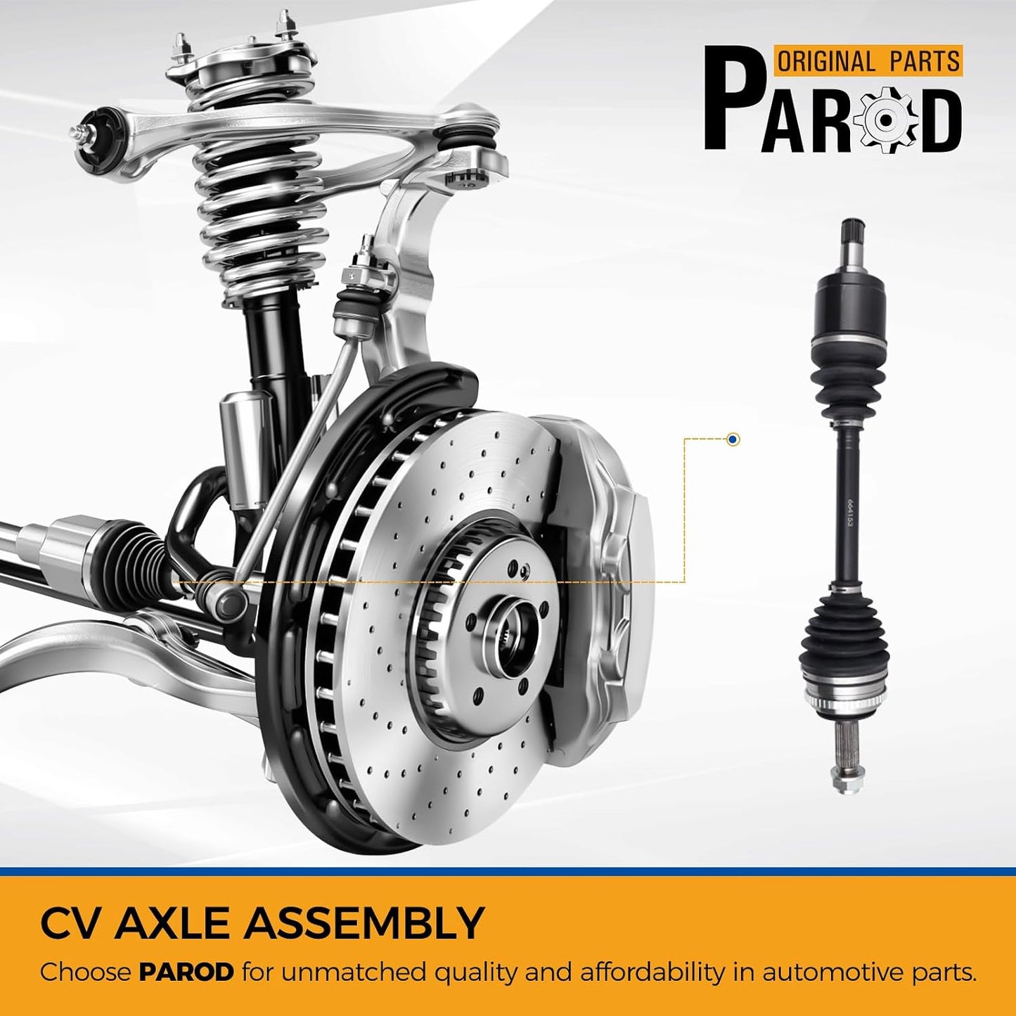 Conjunto eje CV comp Honda Accord 2.3L L4 pasajero derecho