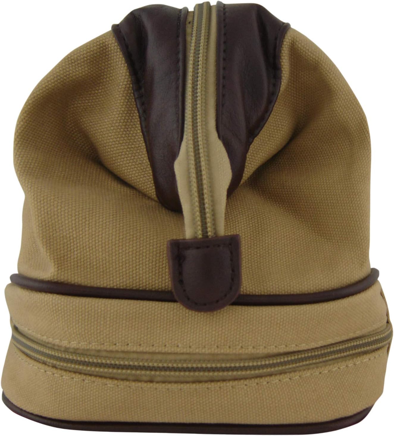 Neceser lona hombre color caqui talla única