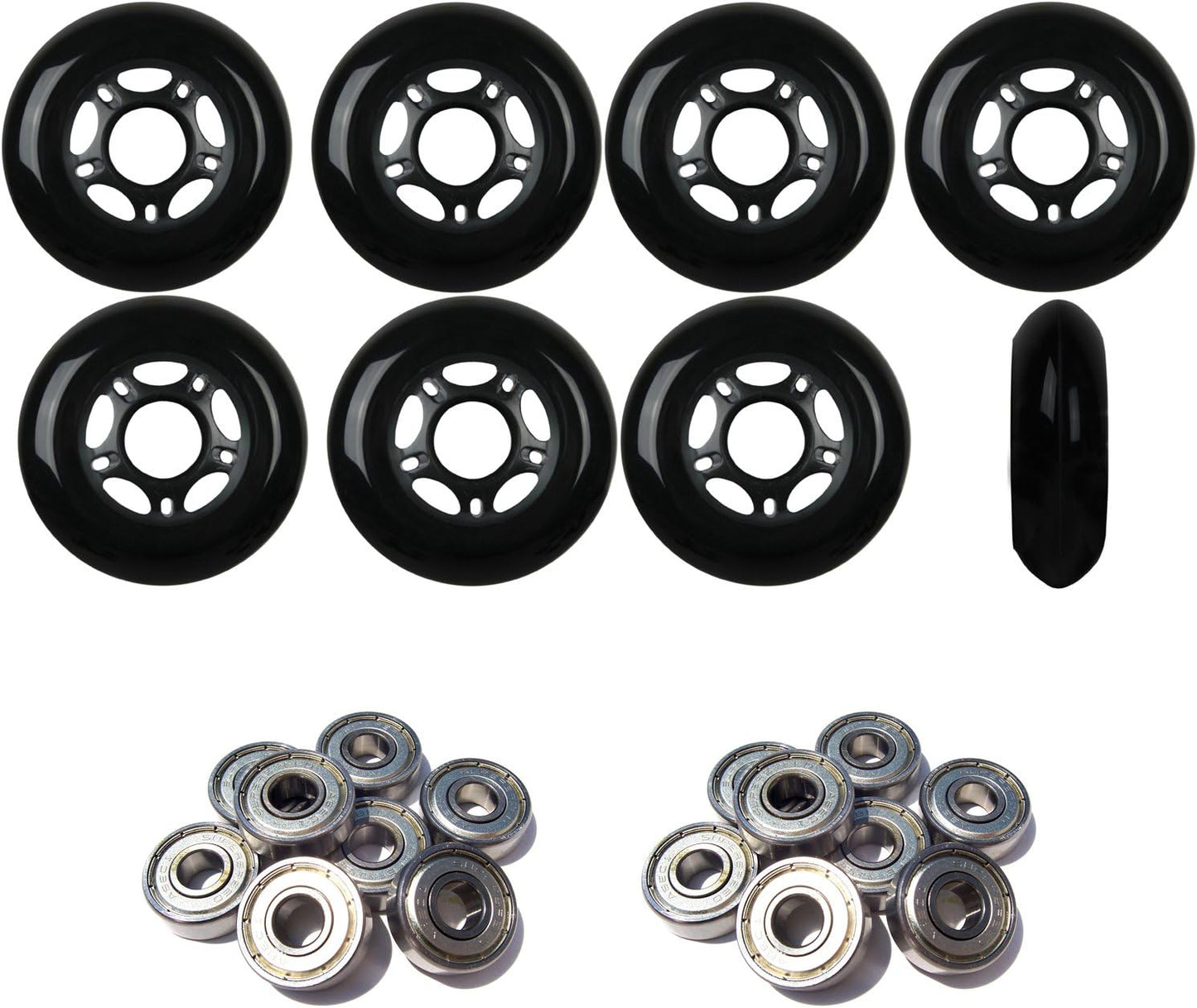 Ruedas patines exterior 89a pack 8 ABEC 9 hormigón asfalto
