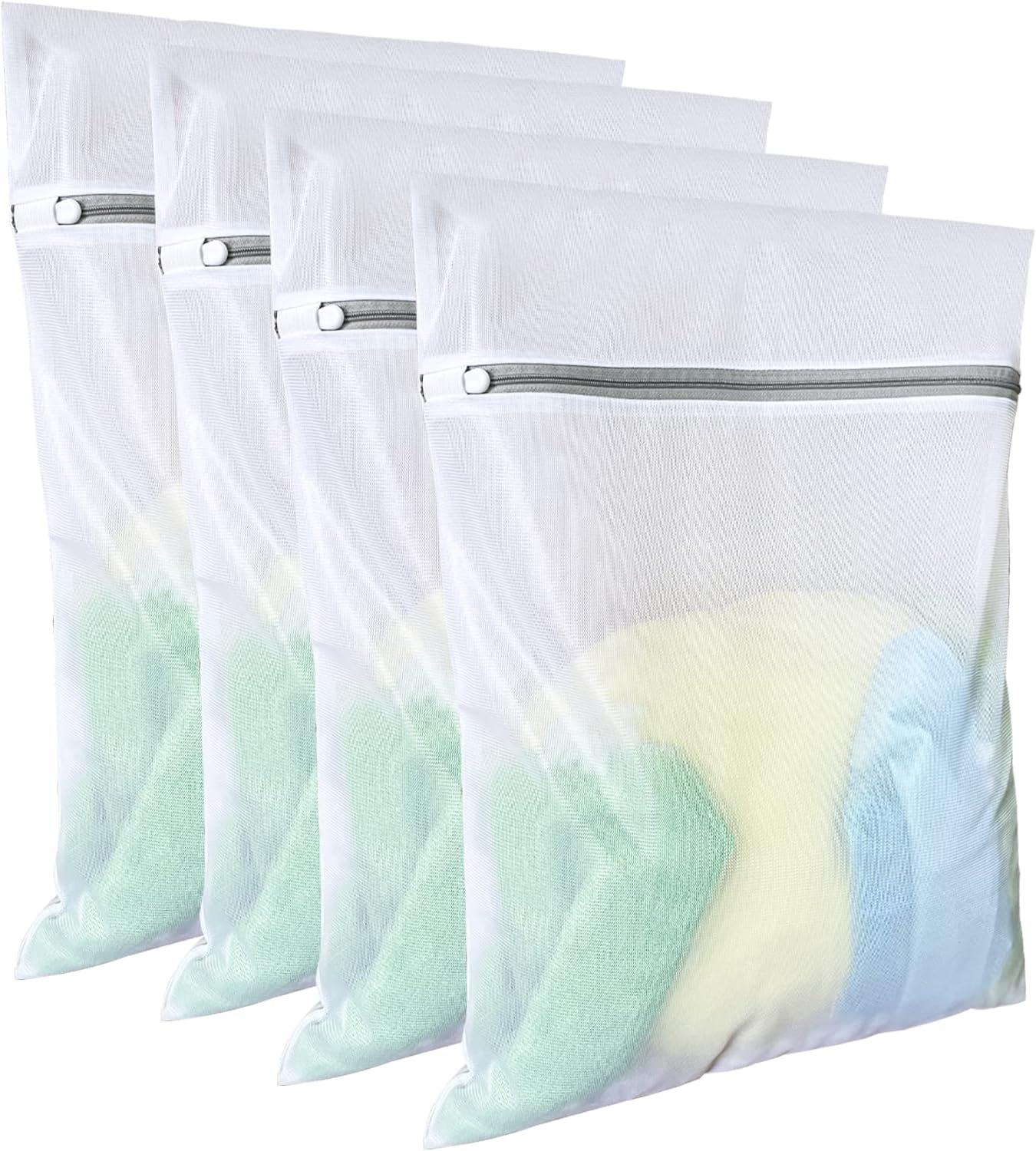 Bolsas malla 4uds 16x20" para lavandería dormitorio