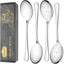 Set 4 cucharas acero inox para servir 10pulg fiestas cocina