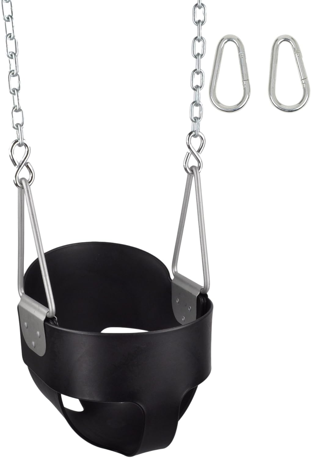 Asiento columpio respaldo alto cadenas logotipo SSS negro