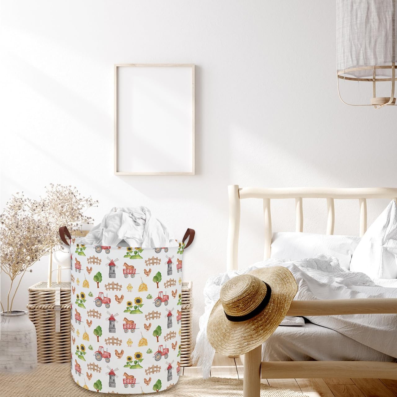 Cesta ropa sucia niños decoración habitación hogar