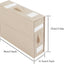 Organiz. ropa de cama plegable con ventana beige