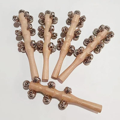 Campanas de trineo de madera 10uds