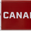 Placa matrícula Canadá metal hoja arce blanco