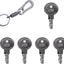 5 Llaves CH506 para cerradura RV camión plateado