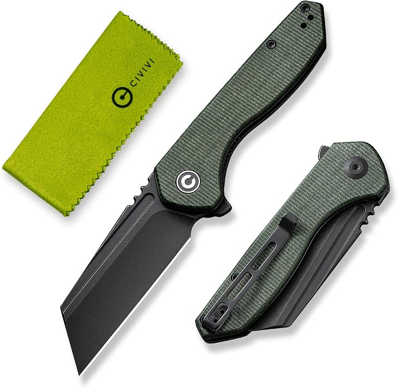 Navaja bolsillo plegable ExOne hoja 7.47cm mango Micarta EDC