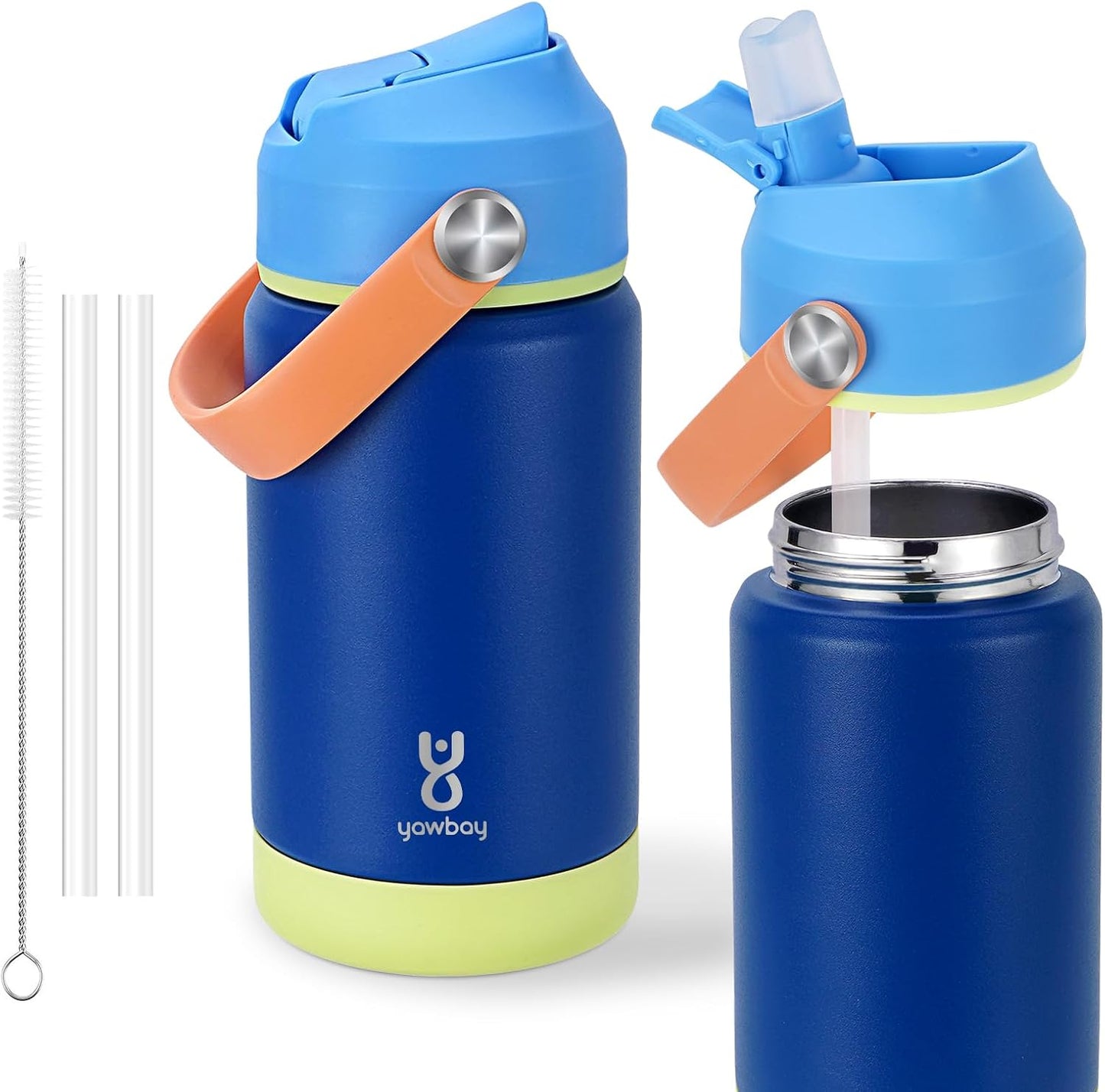 Botella agua aislada niños 12oz acero inox doble pared