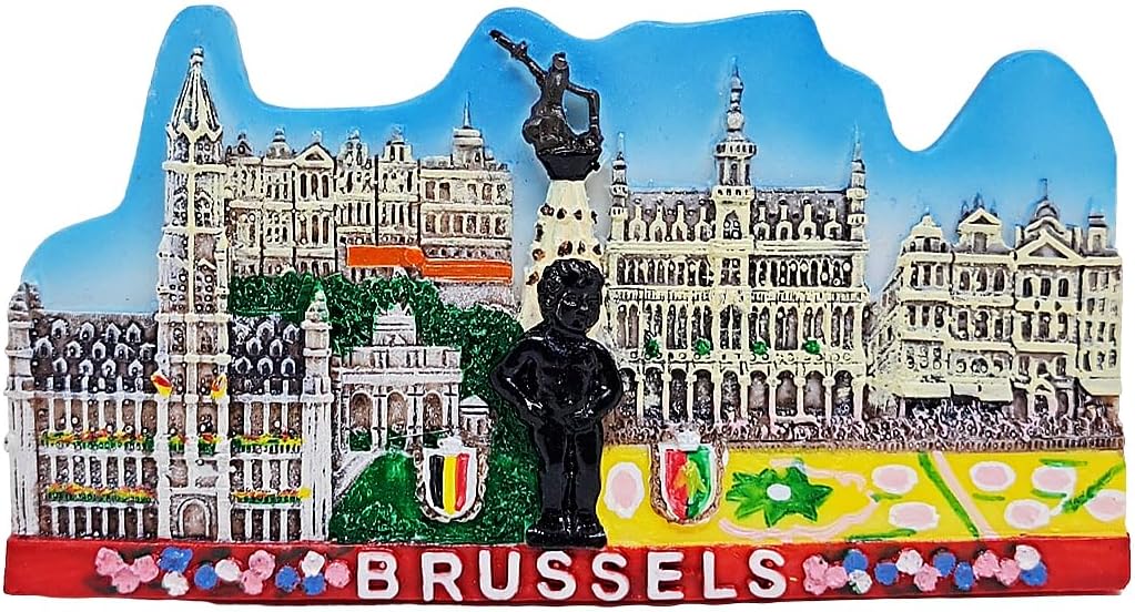 Imán refrigerador resina Manneken PIS Bruselas