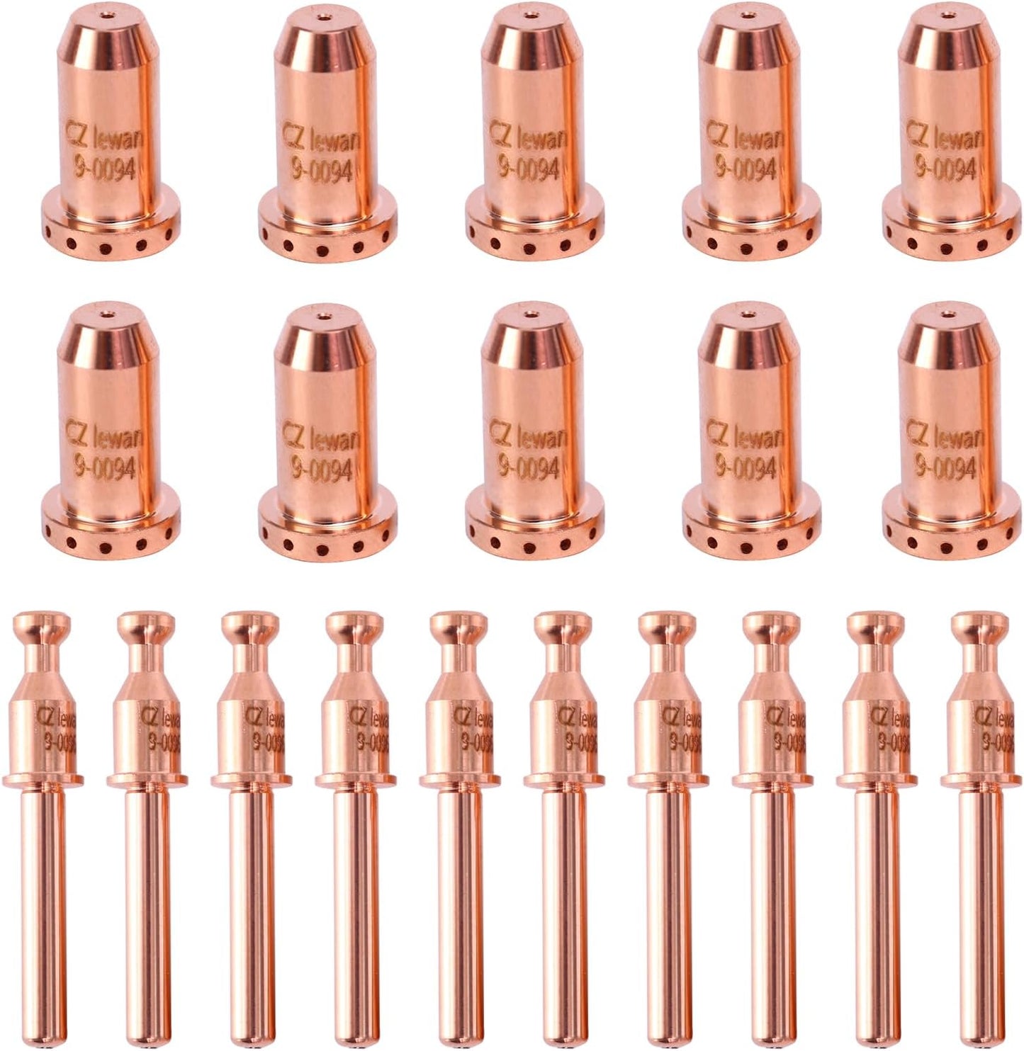 10 Electrodos y 10 Puntas Boquilla para Cutmaster 42/12
