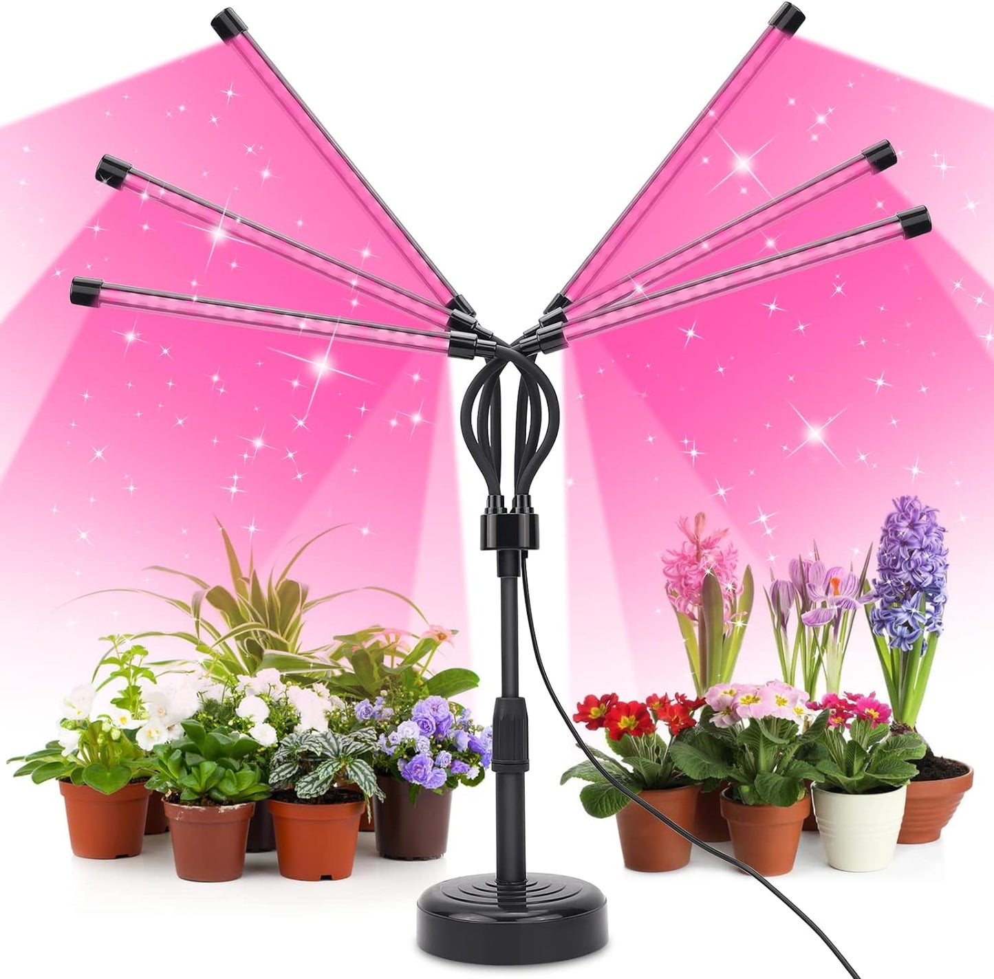 Lámpara LED cultivo 6 cabezas espectro completo