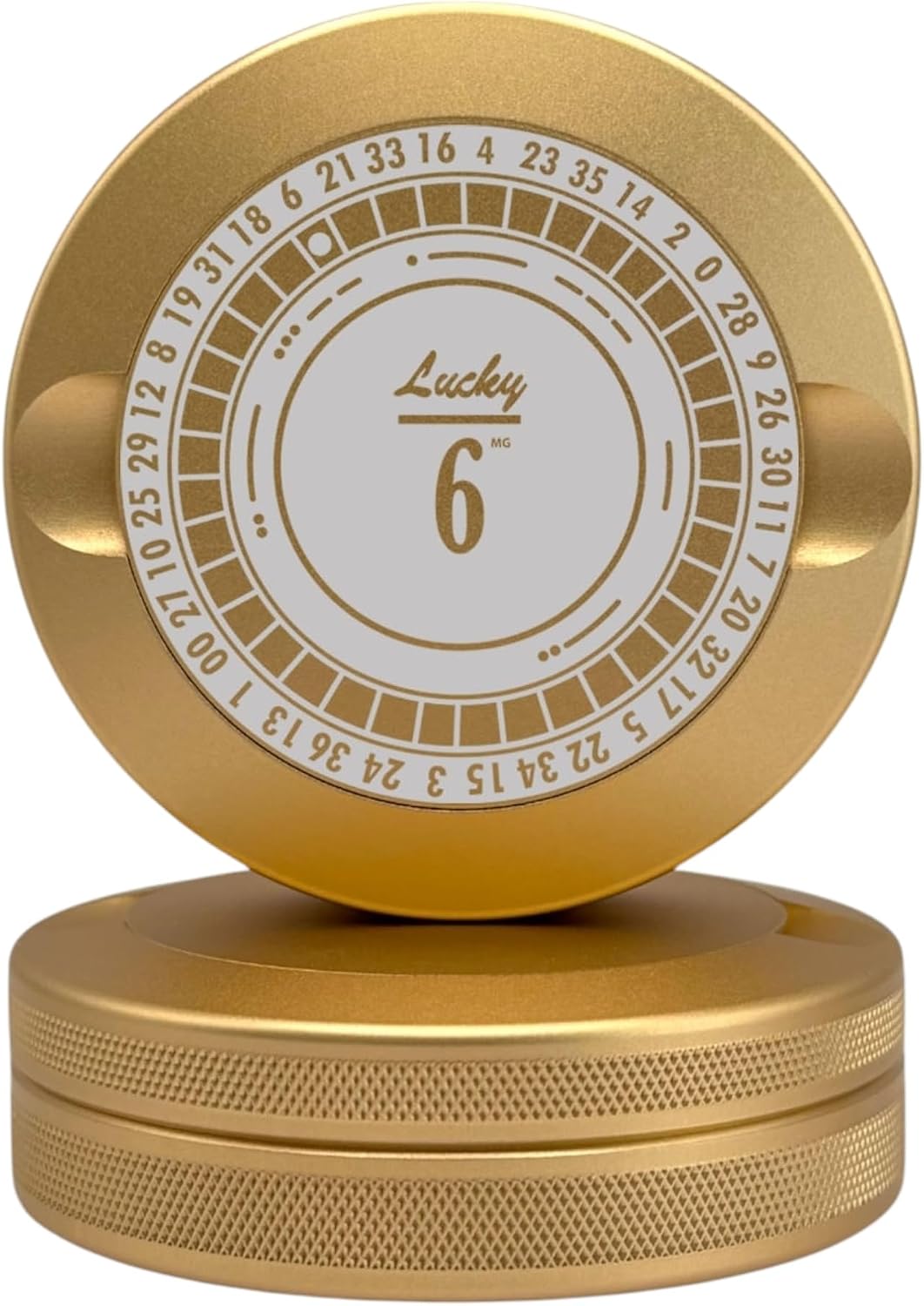 Ruleta Contenedor Metal Aluminio Soporte Bolsa Dorado