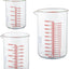 Set vasos medidor vidrio borosilicato 250 500 1000ml