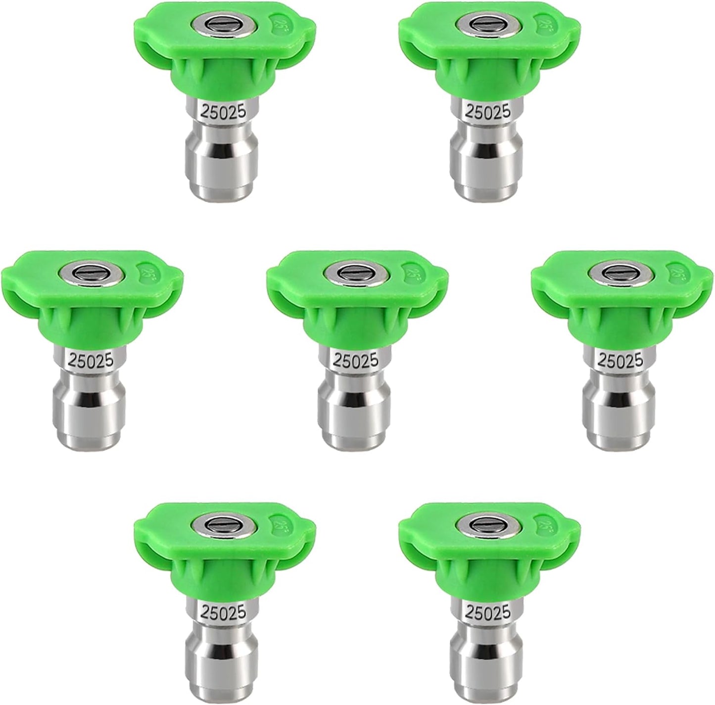 Puntas lavadora presión 25 grados 7 pzas 1/4pulg 4000PSI