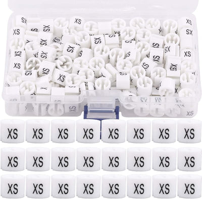 150 Pzas Perchas Plástico Ropa Talla XS Codificación Colores