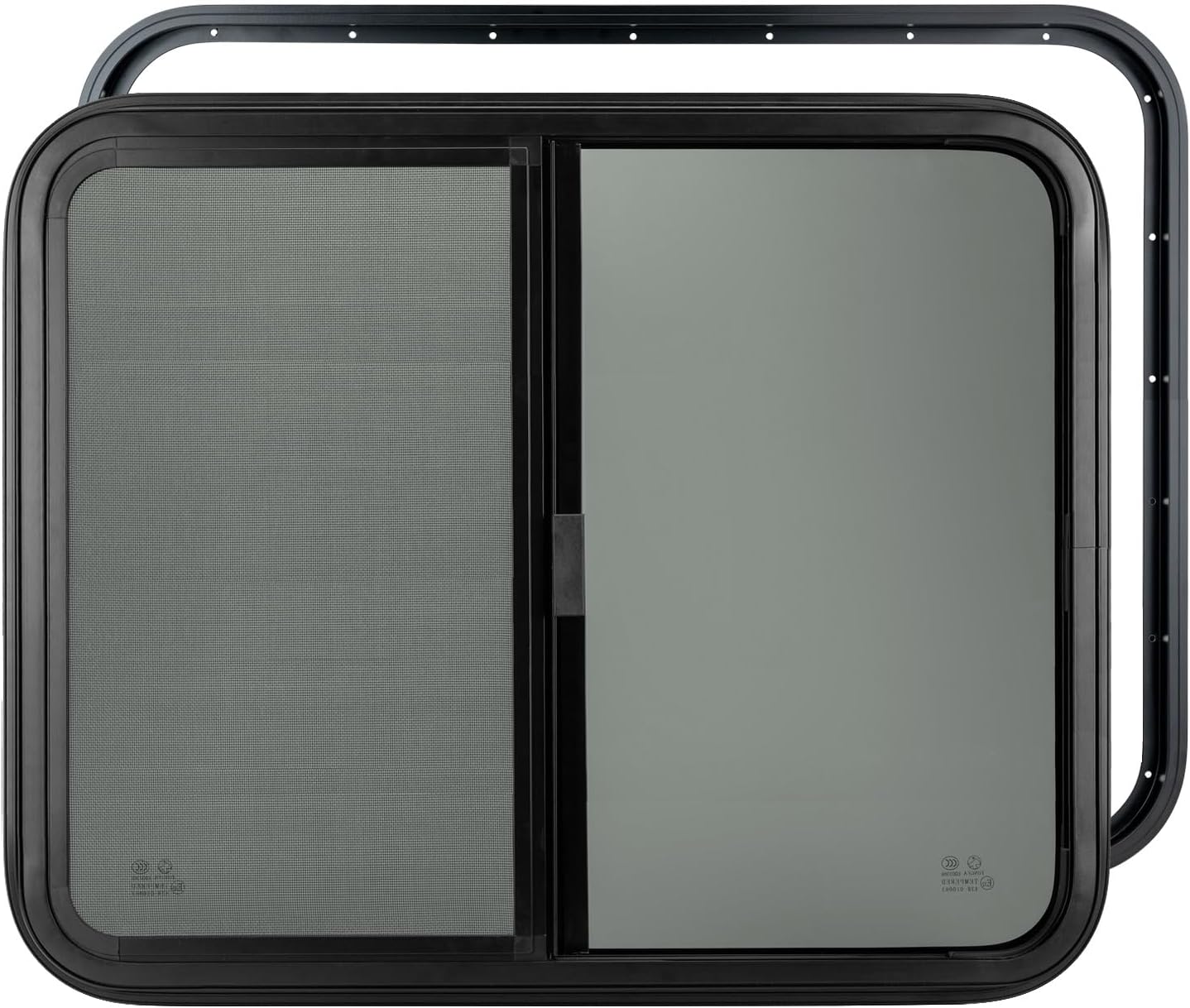 Ventana corrediza autocaravana 24x20pulg vidrio malla red