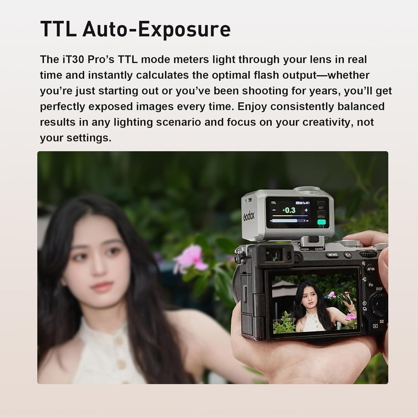 Flash TTL HSS 1/8000 Canon EOS M50 5D Mark 2.4G